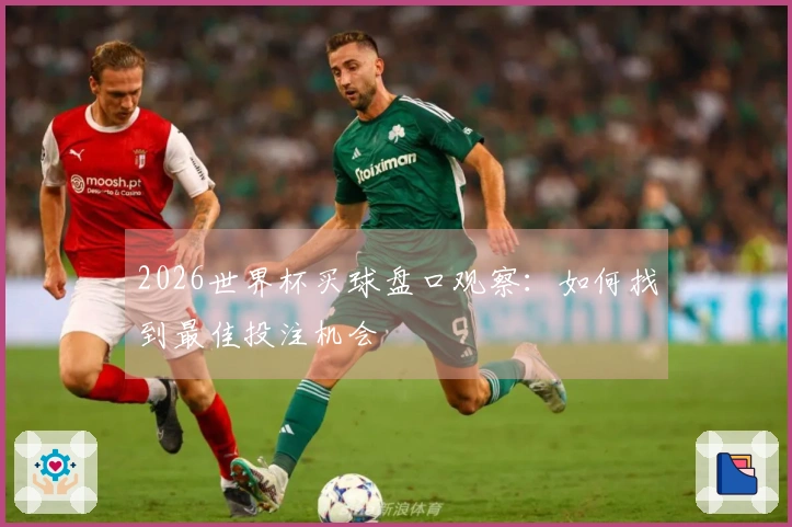 2026世界杯买球盘口观察：如何找到最佳投注机会
